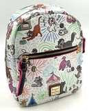 Dooney & Bourke White Multi Leather Disney Cats Sketch Backpack