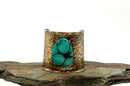 Artisan Sterling & Turquoise Cuff Bracelet