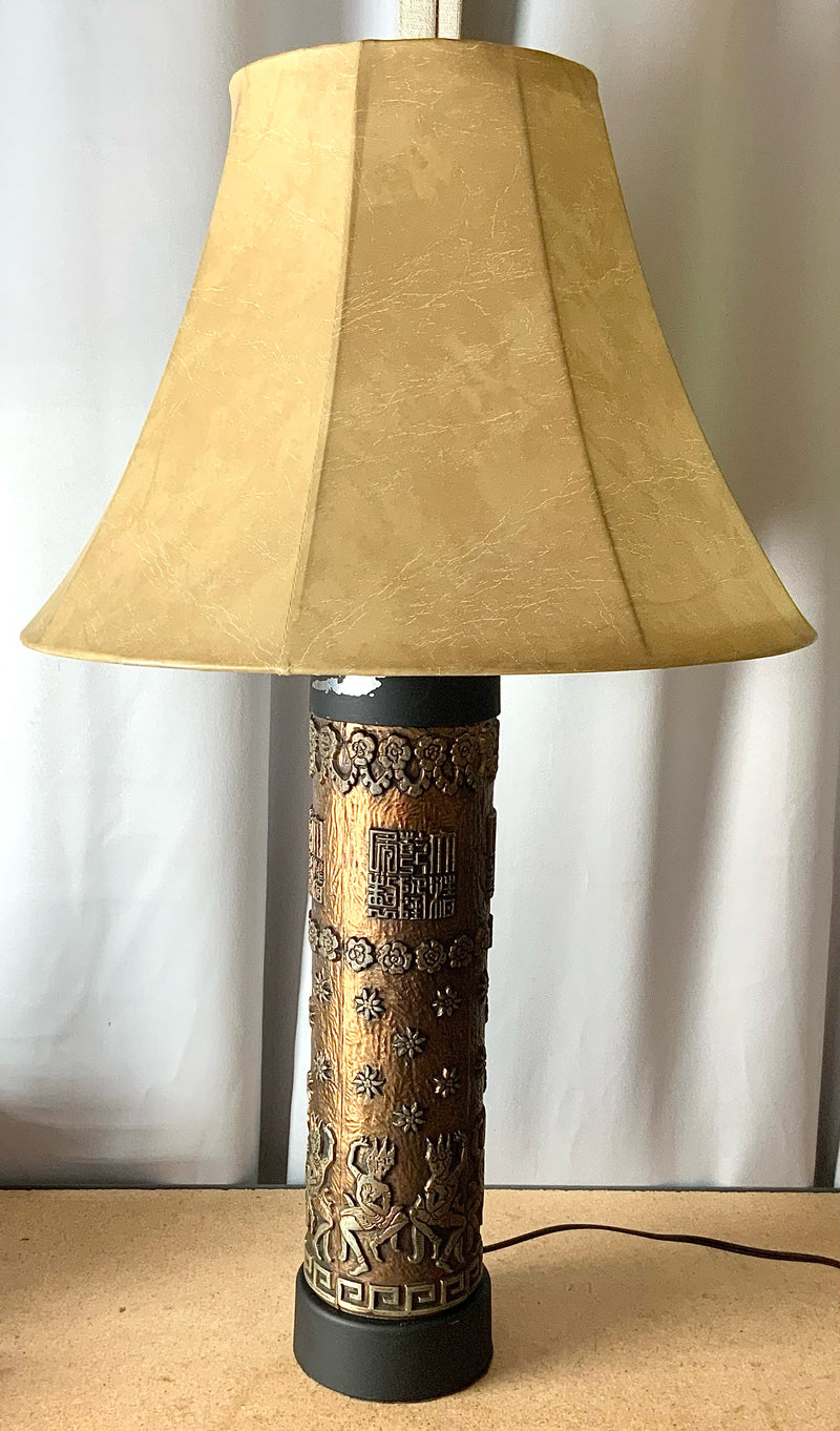 Asian Inkroller Column Lamp