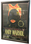 Vintage Andy Warhol Italian Exhibit Framed Silkscreen Poster