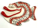 Catherine Tittel Fish Schticks Handpainted Platter