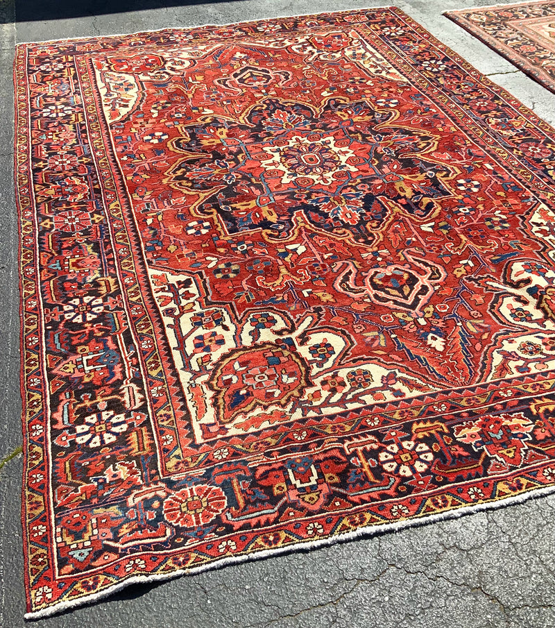 New Persian Heriz Wool Rug 8'7"x11'7"