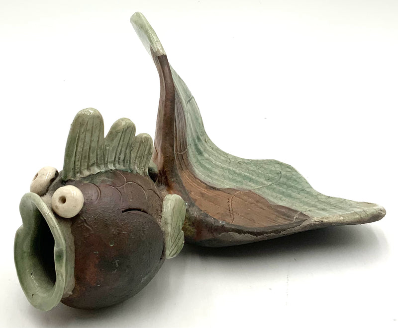 Handmade RAKU Pottery Fish