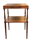 Vintage Castlewood Carved Mahogany Occasional Table