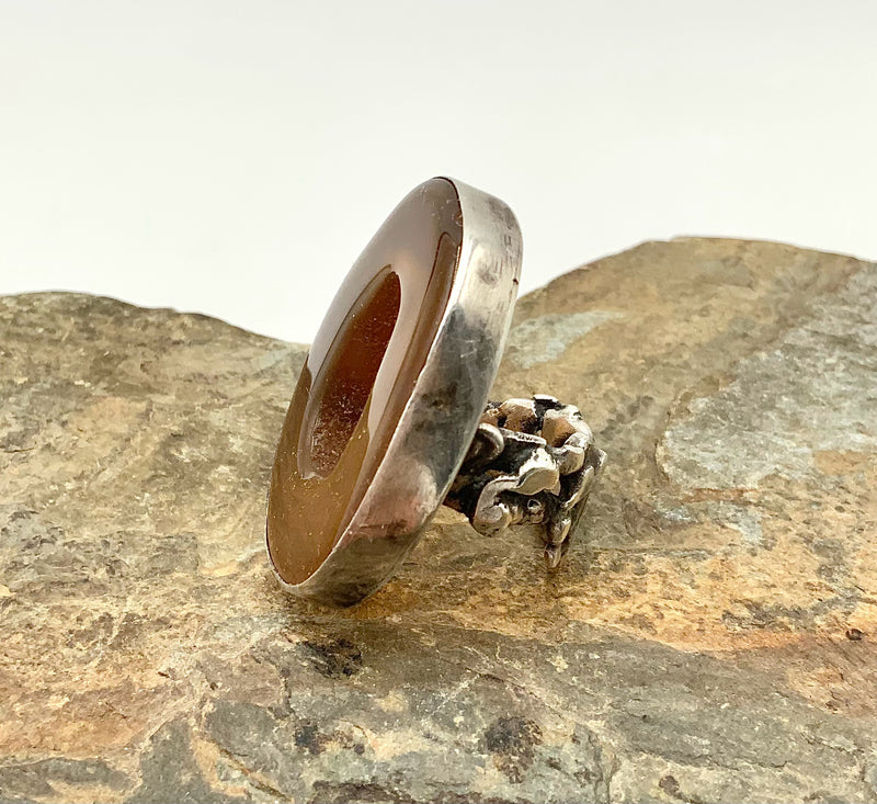 ZARO Sterling & Agate Ring