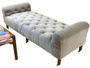 Tufted Roll Arm Bench