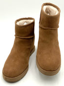 UGG Chestnut Suede Femme Mini Wedge Booties 8 AS IS