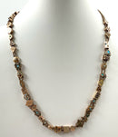 14kt Gold/10kt Gold Multi-Gem Slide Necklace