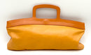 MIU MIU Vintage Orange Leather East West Cutout Handle Bag AS IS