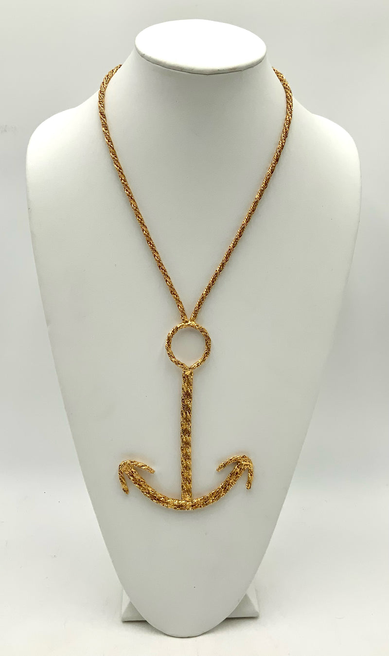 Kenneth Jay Lane Anchor Necklace