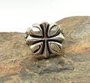 KING BABY Sterling Retired Cross Design Ring