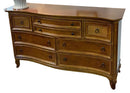 Hooker Eight Drawer Dresser With Wicker Accents