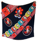 LOUIS VUITTON Black/Multi MP1944 Silk/Wool Kabuki Yamamoto Hirosai Shawl