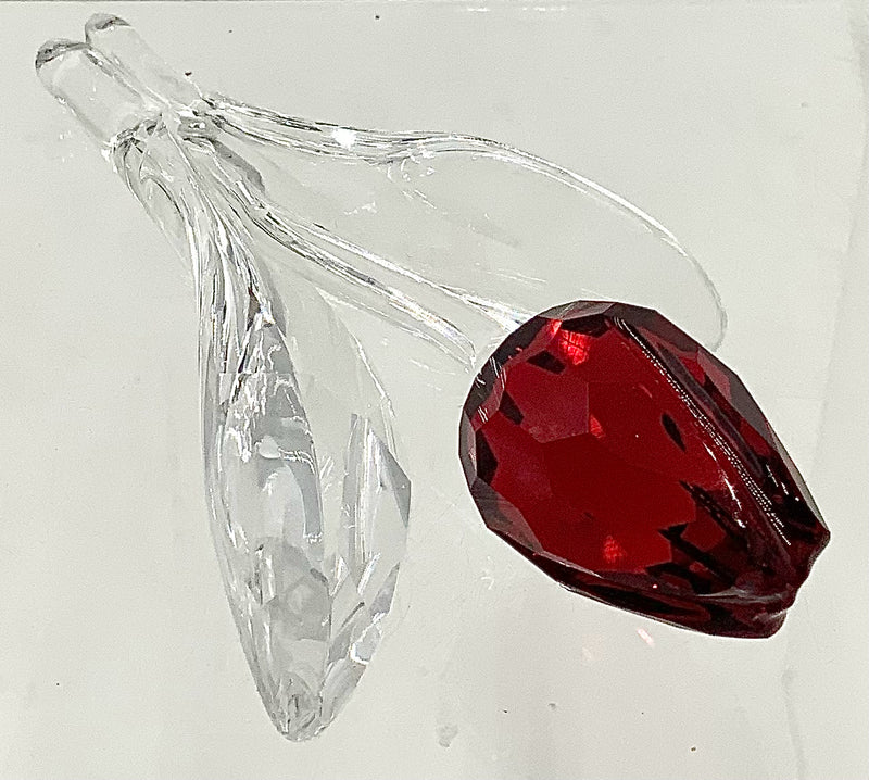 Swarovski Crystal Red Tulip