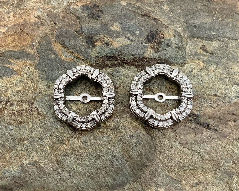 10kt Gold & Diamond Earring Jackets