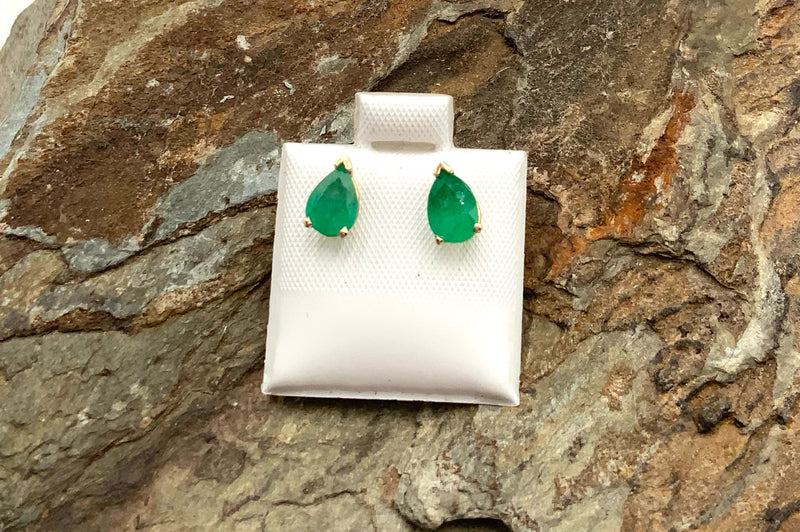 14kt Gold & Emerald Earrings