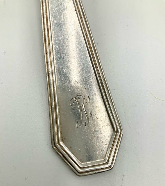 Vintage Sterling Silver Serving Spoon with "H" Monogram