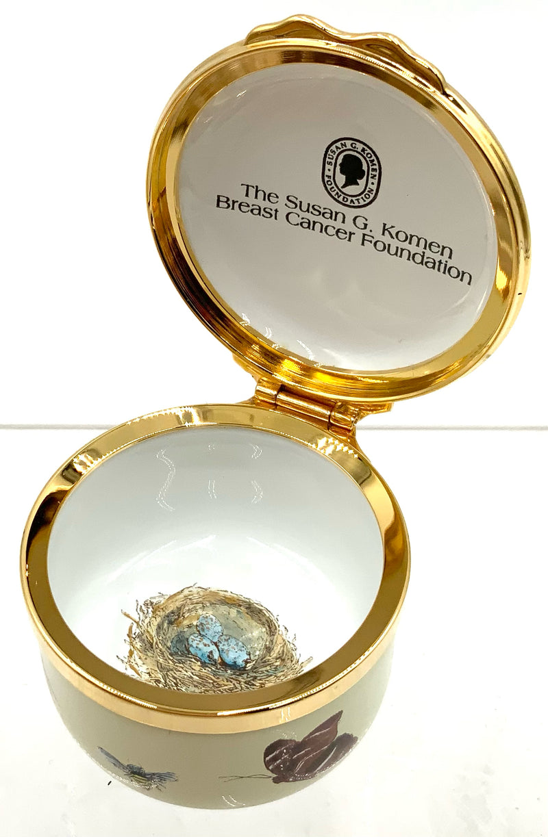 Halcyon Days Breast Cancer Foundation Trinket Box