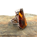 Sterling & Baltic Amber Ring