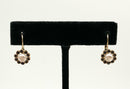 14kt Gold, Sapphire & Pearl Earrings