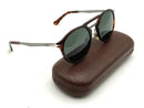 Persol Brown Tortoise Frame Polarized Round Purple Tinted Lens Sunglasses