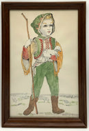 Set/6 Vintage Ellen Nelson Framed Prints