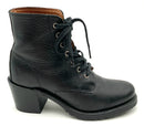 FRYE Black Lea Military Style "Sabrina" Lace-Up Boot 6.5