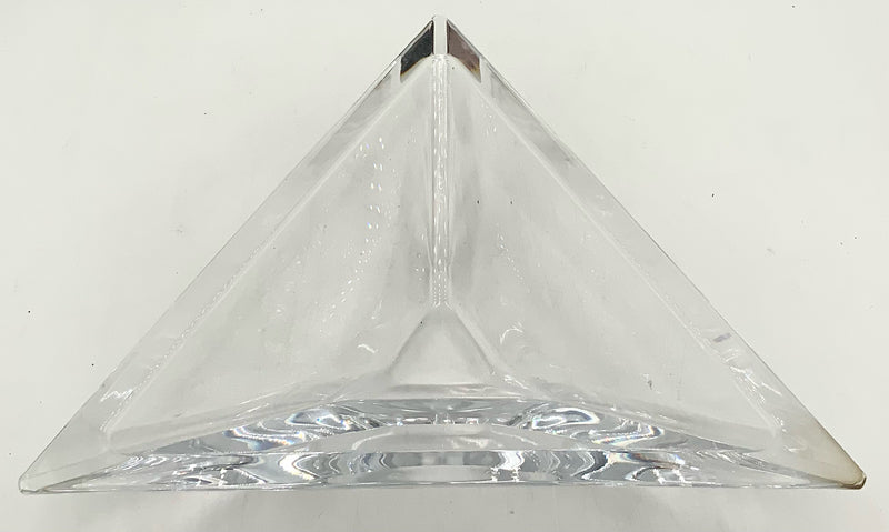 Orrefors Crystal Triangle Bowl