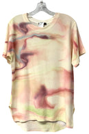 NALLY & MILLIE Yelow/Plum Abstract S/S Top