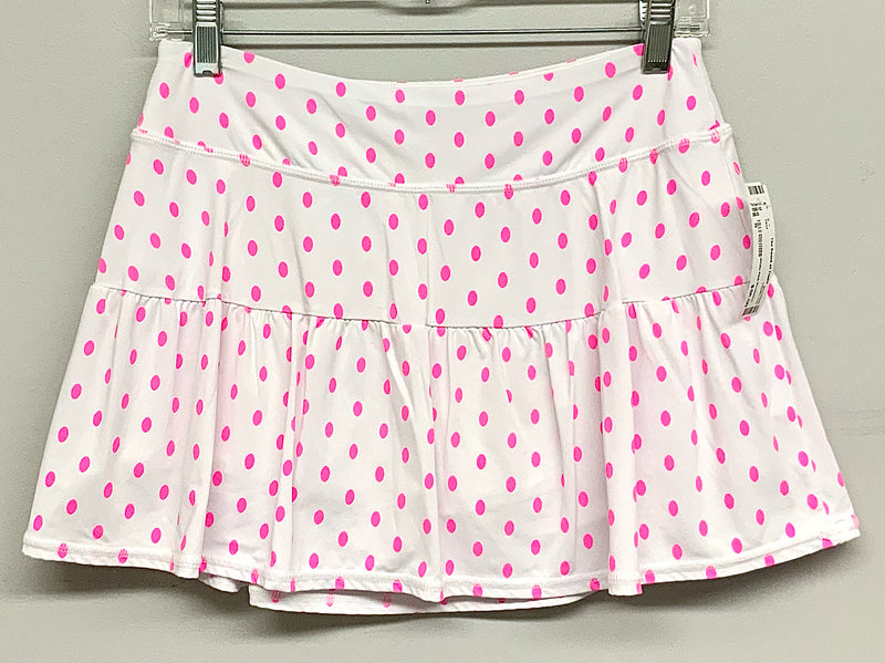 LILLY PULITZER White Pink Polka Dot Luxletic Skort