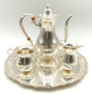 Towle Sterling 3pc Coffee Service With Silverplate Tray