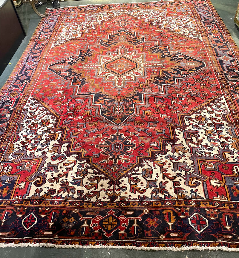 NEW Handmade Persian Heriz Wool Rug 7'9"x11'