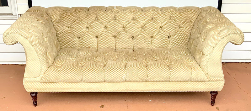 Tufted Sofa with Rolled Arms