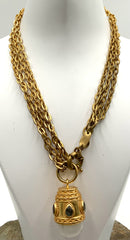 Julie Vos 24kt Gold Plated, Moonstone & Labradorite Necklace