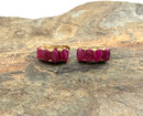 14kt Gold & Ruby Earrings