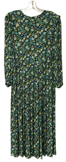 GHOST London Blue Green Folky Floral L/S Ada Dress