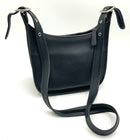 COACH Vintage Black Leather Janice Legacy Shoulder Bag