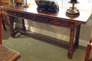 Vintage Three Drawer Wood Console