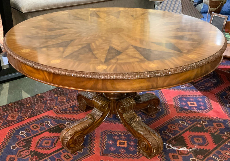 Maitland Smith Regency Style Round Dining Table