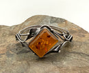 Sterling & Amber Bracelet