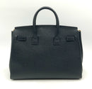 TEDDY BLAKE NY Black Pebbled Calfskin Leather Gigi Stampato 13" Satchel