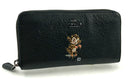 COACH x Gary Baseman Black Pebbled Leather "Buddy Boy" Wallet