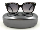 GERMANO GAMBINI Dark Brown Swarovski Crystal Malkina Sunglasses