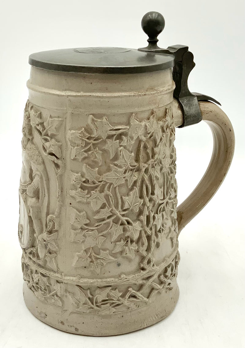 Antique German Regensburg Stoneware Stein