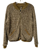 HELLO NITE Brown/Cream Knit L/S Zip Jacket