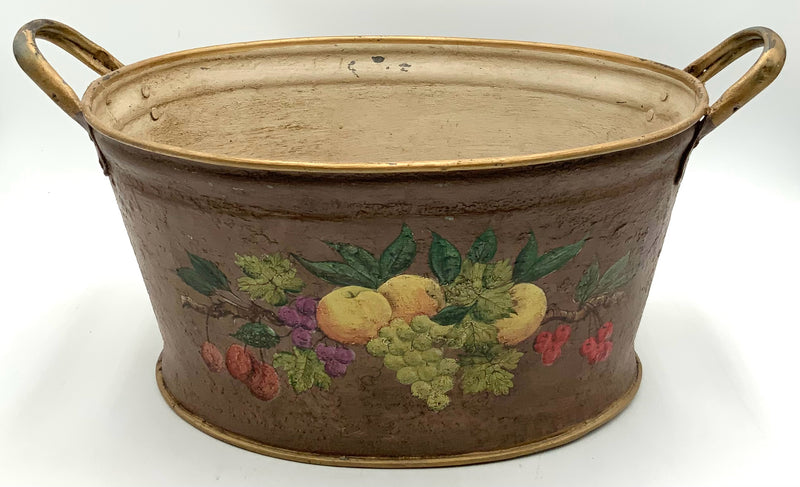 Handpainted English Galvanized Tub