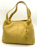 VINCE CAMUTO Butter Ochre Pebbled Leather Double Handle Corin Tote