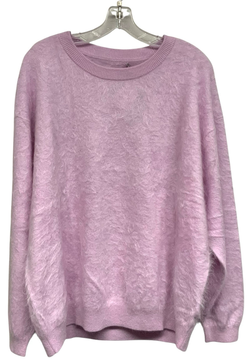 J CREW Lavender L/S Crew Neck Cashmere Sweater