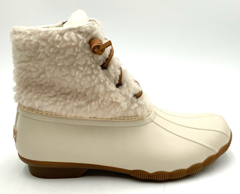 SPERRY Cream Fleece Lined "Syren Gulf"  Duck Boot 9