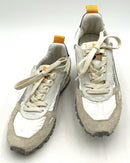 ONCEPT White Nylon Beige Suede Silver Black Speckle Sole Toronto Sneakers 8